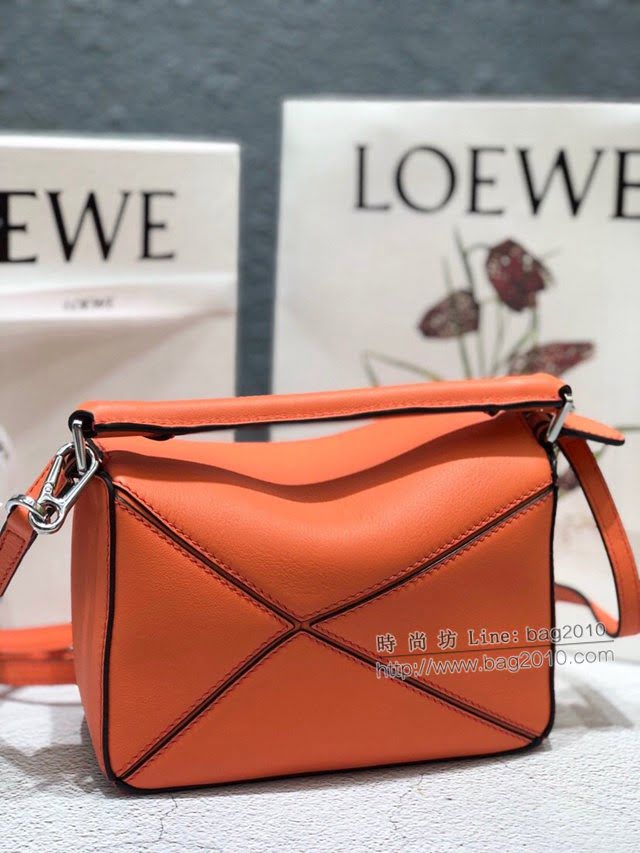 LOEWE爆款包包 羅意威迷你mini puzzle幾何拼接手提斜挎包 10173  tcl1174